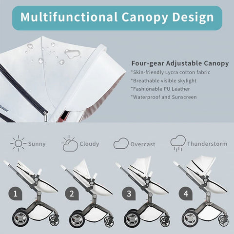 Hot Mom&trade; Luxurious 2 in 1 Baby Stroller with 360&deg; Car Seat (Model F22)